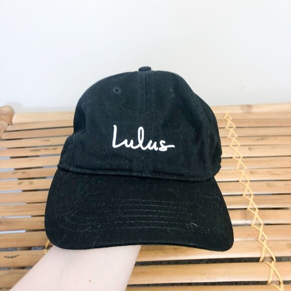 Lulus Black Adjustable Baseball Cap - Picture 1 of 5